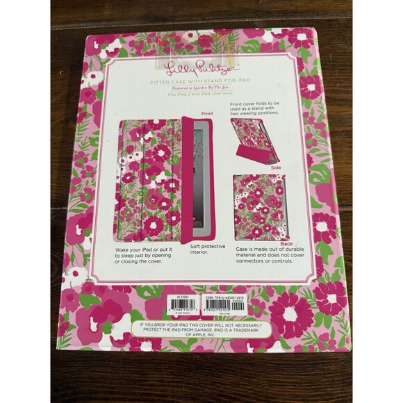 NEW Lilly Pulitzer IPad 2 IPad (3rd Gen) Fitted Case and Stand garden by the sea - Picture 3 of 3